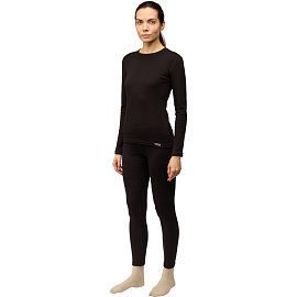 Термолегинсы женские Guahoo G21-2271P с начёсом чёрные (размер 42-44, рост 164-170 см)