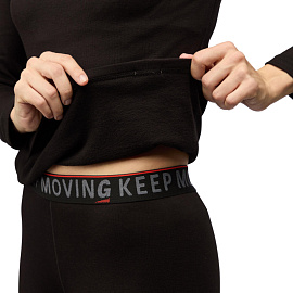 Термолегинсы женские Guahoo G21-2271P с начёсом чёрные (размер 42-44, рост 164-170 см)