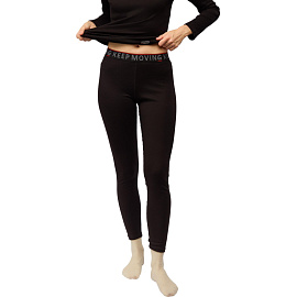 Термолегинсы женские Guahoo G21-2271P с начёсом чёрные (размер 42-44, рост 164-170 см)