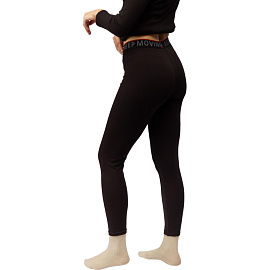 Термолегинсы женские Guahoo G21-2271P с начёсом чёрные (размер 42-44, рост 164-170 см)