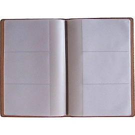 Визитница настольная Attache Вива искусственная кожа на 72 визитки черная