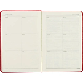 Ежедневник недатированный Bruno Visconti Megapolis искусственная кожа А5 160 листов красный