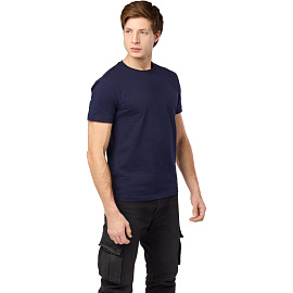 Футболка тёмно-синяя короткий рукав 100% хлопок (размер 68-70 (5XL))