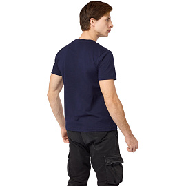 Футболка тёмно-синяя короткий рукав 100% хлопок (размер 68-70 (5XL))