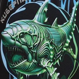 Ранец Комус Класс Basic акула анатомический чёрный с двумя отделениями