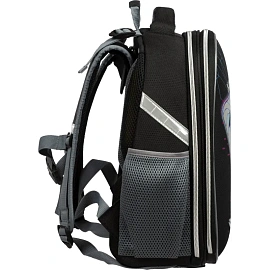 Ранец Комус Класс Basic Носорог анатомический чёрный с двумя отделениями