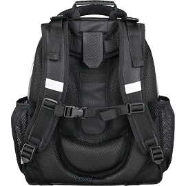 Ранец Комус Класс Basic Медвежонок анатомический чёрный с двумя отделениями