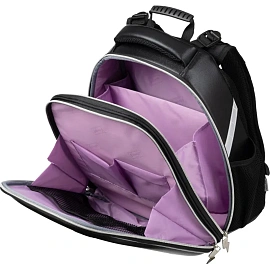 Ранец Комус Класс Basic Медвежонок анатомический чёрный с двумя отделениями