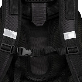 Ранец Комус Класс Basic Медвежонок анатомический чёрный с двумя отделениями