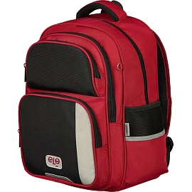 Рюкзак школьный + пенал Комус Класс Case бордовый/чёрный