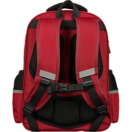 Рюкзак школьный + пенал Комус Класс Case бордовый/чёрный