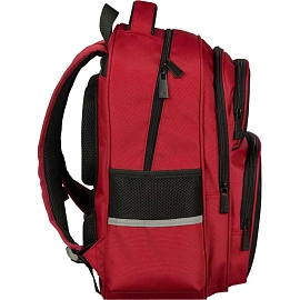 Рюкзак школьный + пенал Комус Класс Case бордовый/чёрный