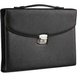 Портфель Алекс Профи черный из искусственной кожи