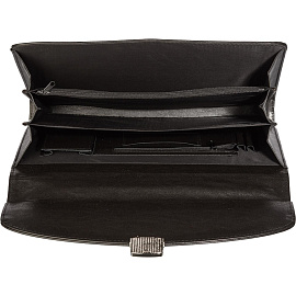 Портфель Алекс Профи черный из искусственной кожи