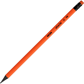 Карандаш чернографитный пластиковый HB с ластиком Attache заточенный трёхгранный