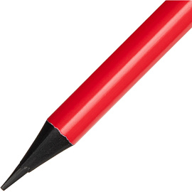 Карандаш чернографитный пластиковый HB с ластиком Attache заточенный трёхгранный