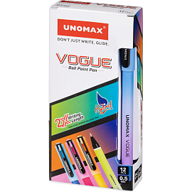 Ручка шариковая неавтоматическая Unomax Vogue синяя (толщина линии 0.3 мм) фото Ручка шариковая неавтоматическая Unomax Vogue синяя (толщина линии 0.3 мм)
