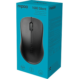 Мышь беспроводная Rapoo 1680 Silent черная (1680-BL)