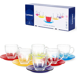 Набор чайный Luminarc Рейнбоу (N4217) на 6 персон стекло (12 предметов)