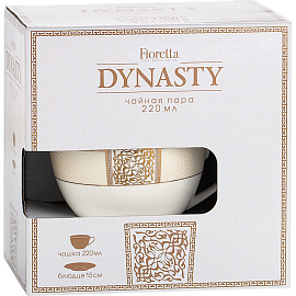 Чайная пара Fioretta Dynasty фарфоровая 220 мл