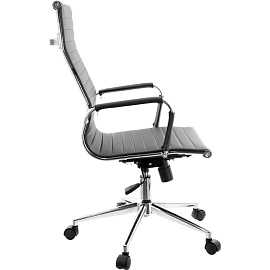 Кресло для руководителя Everprof Rio T чёрное (экокожа, металл)