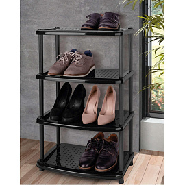 Этажерка для обуви Паола (черный, 490х310х780 мм)