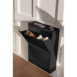 Обувница Econova односекционная черная (512х185х380 мм)