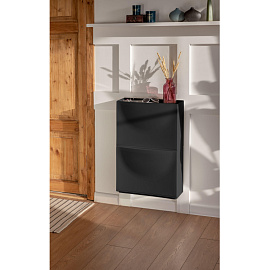 Обувница Econova односекционная черная (512х185х380 мм)