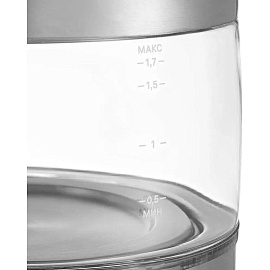 Чайник электрический Kitfort КТ-6172 серебристый