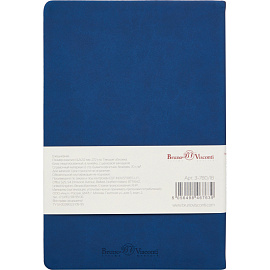 Ежедневник недатированный Bruno Visconti Megapolis Velvet искусственная кожа Soft Touch А5 136 листов синий