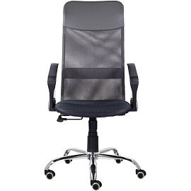 Кресло для руководителя Ультра Нептун чёрное (сетка/ткань, металл)