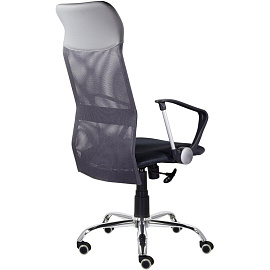 Кресло для руководителя Ультра Нептун чёрное (сетка/ткань, металл)