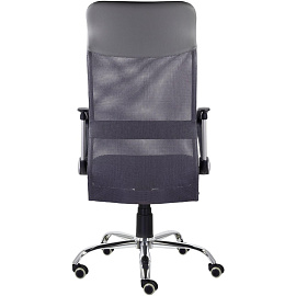 Кресло для руководителя Ультра Нептун чёрное (сетка/ткань, металл)