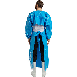 Фартук защитный Робин 2 полиуретановый синий 0.22 мм с рукавами