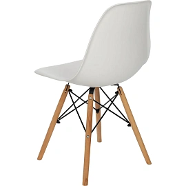 Стул обеденный Комус Мебель Fjord белый (пластик, дерево/металл)