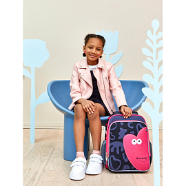 Ранец Комус Класс Stright Casual Самая анатомический черный с двумя отделениями