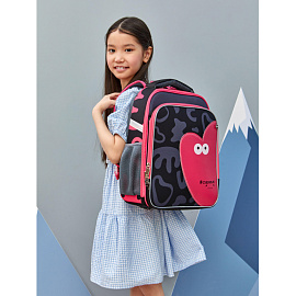 Ранец Комус Класс Stright Casual Самая анатомический черный с двумя отделениями