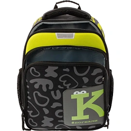 Ранец Комус Класс Stright Casual Погнали анатомический серый с двумя отделениями