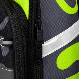 Ранец Комус Класс Stright Casual Погнали анатомический серый с двумя отделениями