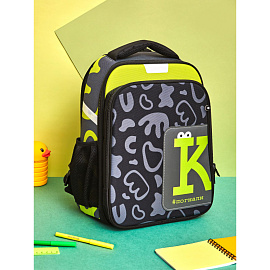 Ранец Комус Класс Stright Casual Погнали анатомический серый с двумя отделениями