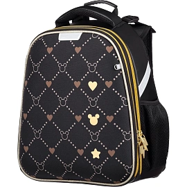 Ранец Комус Класс Basic Золотая клетка , 2 отд, эргоном спинка