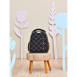 Ранец Комус Класс Basic Золотая клетка , 2 отд, эргоном спинка