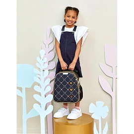 Ранец Комус Класс Basic Золотая клетка , 2 отд, эргоном спинка