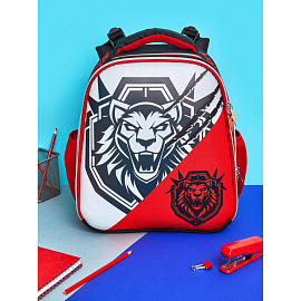 Ранец Комус Класс Basic Храбрый анатомический красный с двумя отделениями