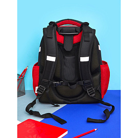 Ранец Комус Класс Basic Храбрый анатомический красный с двумя отделениями