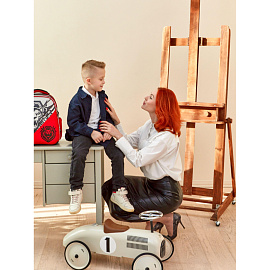 Ранец Комус Класс Basic Храбрый анатомический красный с двумя отделениями