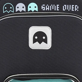 Ранец Комус Класс Stright Игра анатомический черный с двумя отделениями