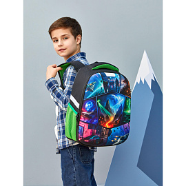 Ранец Комус Класс Light1 Фэнтези анатомический черный с одним отделением