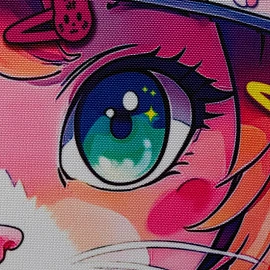 Ранец Комус Класс Light1 Девочка кошка анатомический фиолетовый с одним отделением