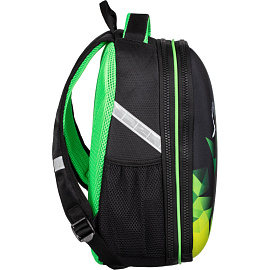 Ранец Комус Класс Light2 Скейтборд анатомический черный с двумя отделениями